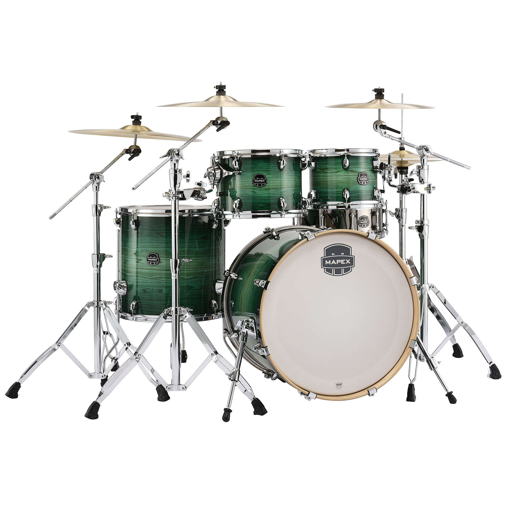 Mapex AR504SFG Armory 5-Piece Drum kit - Emerald Burst (Excluding Cymbals)