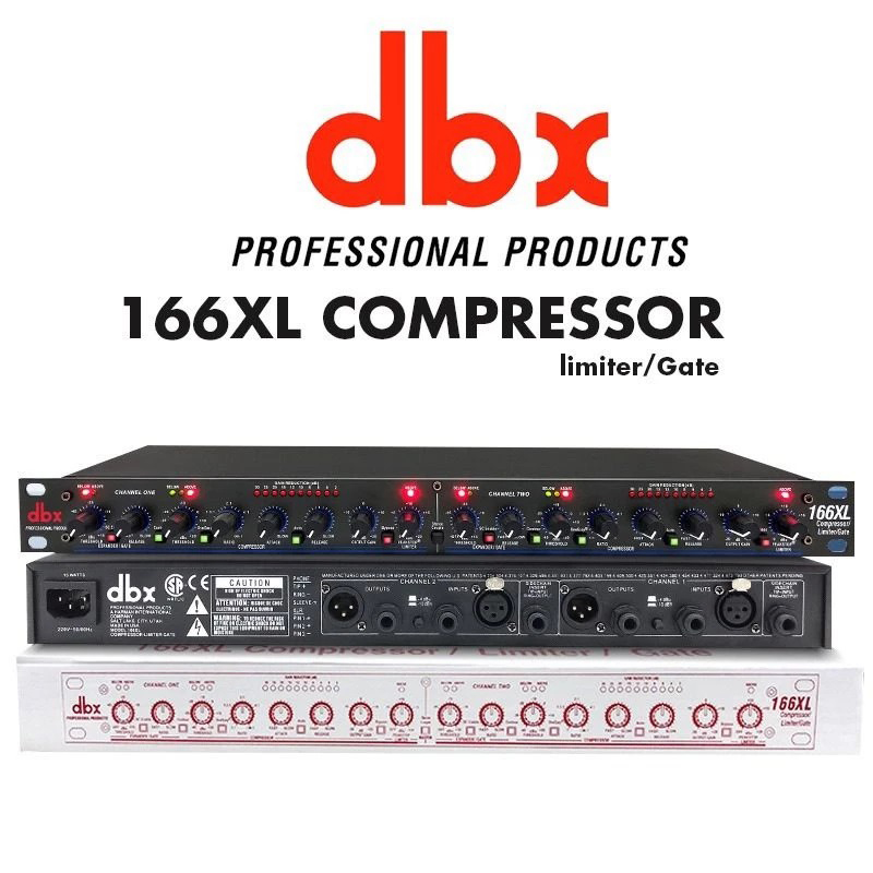 DBX 166XL Stereo Compressor/Limiter/Gate