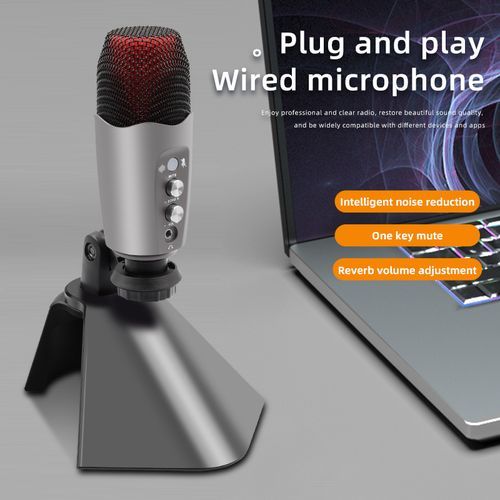 MB-8700 USB Condenser Microphone For Streaming Podcasting Singing Recording