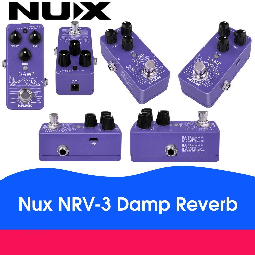 NUX NRV-3 Mini Core Series Damp Reverb Digital Guitar Pedal