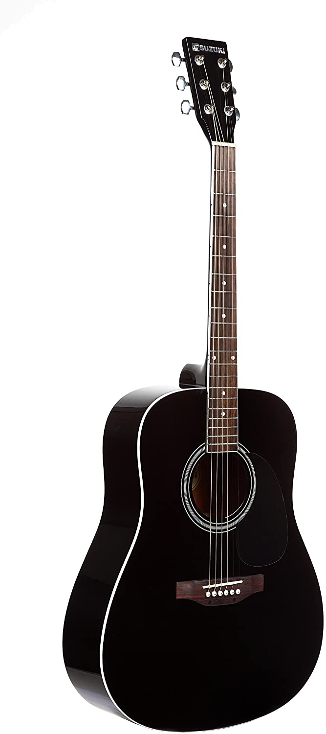 SUZUKI Acoustic Guitar With Cover - SDG 2BK