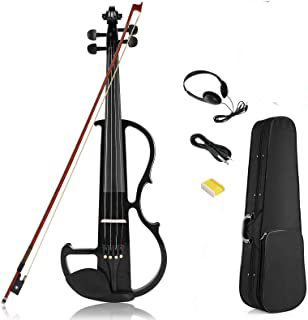 Electric Silent Violin - Cremona Full Size 4/4 Solid Wood Electric Violin