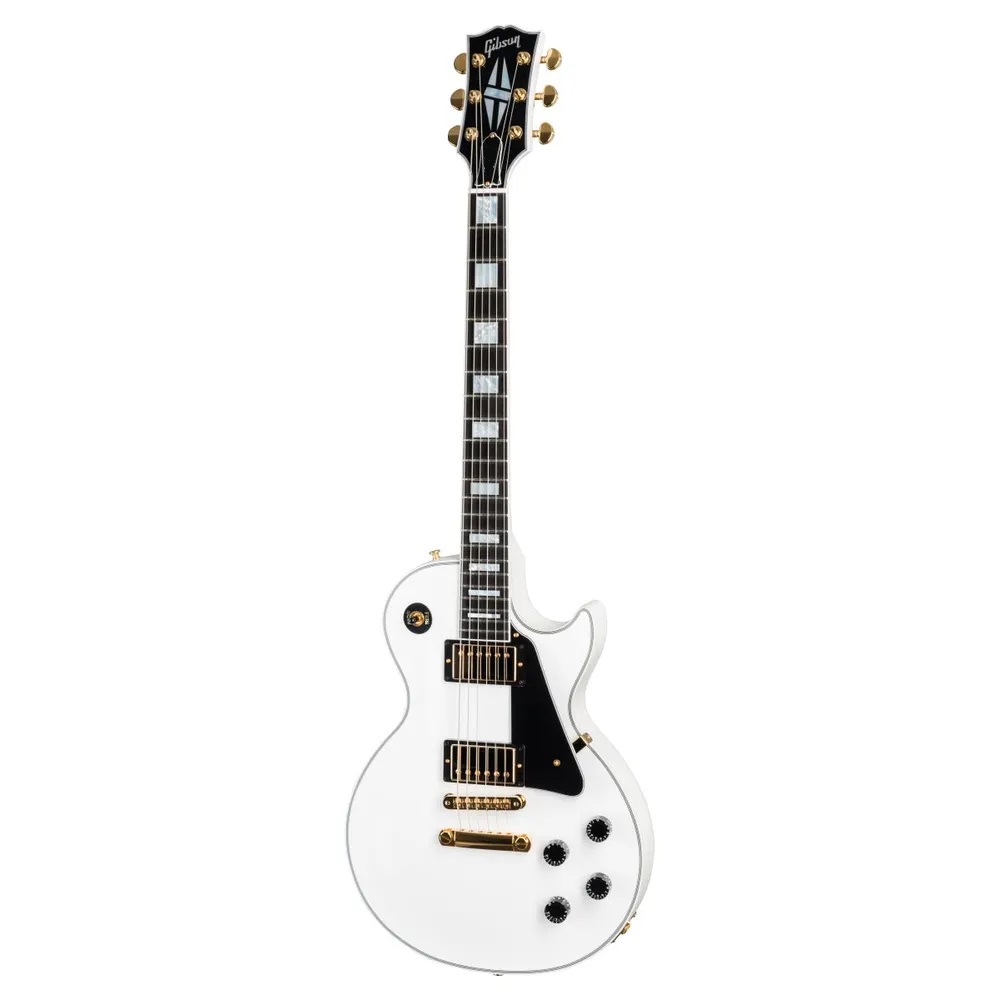 Les Paul Custom Electric Guitar - Alpine White with Ebony Fingerboard