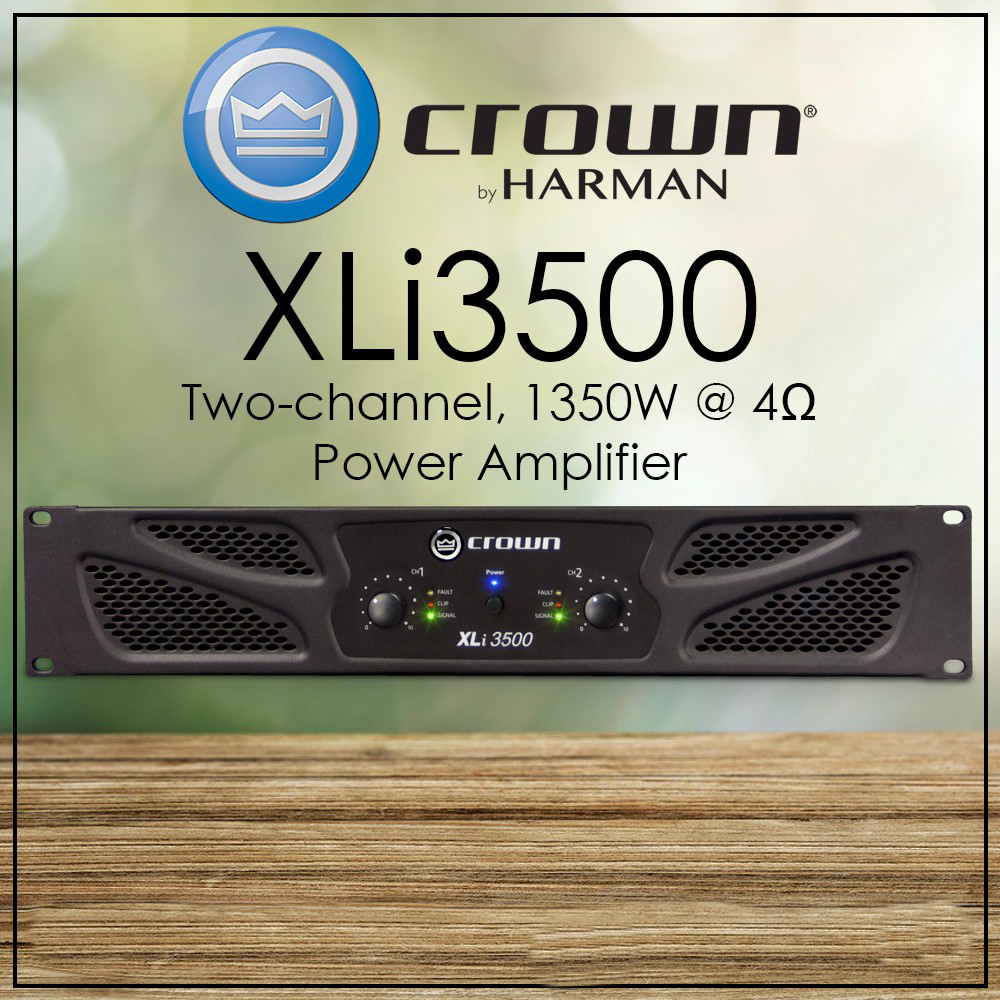 Crown XLi 3500 2700W 2-channel Power Amplifier