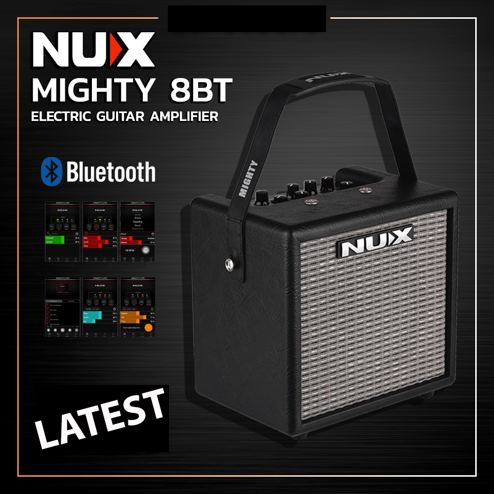 NUX Mighty 8BT Portable Electric Guitar Amplifier with Bluetooth