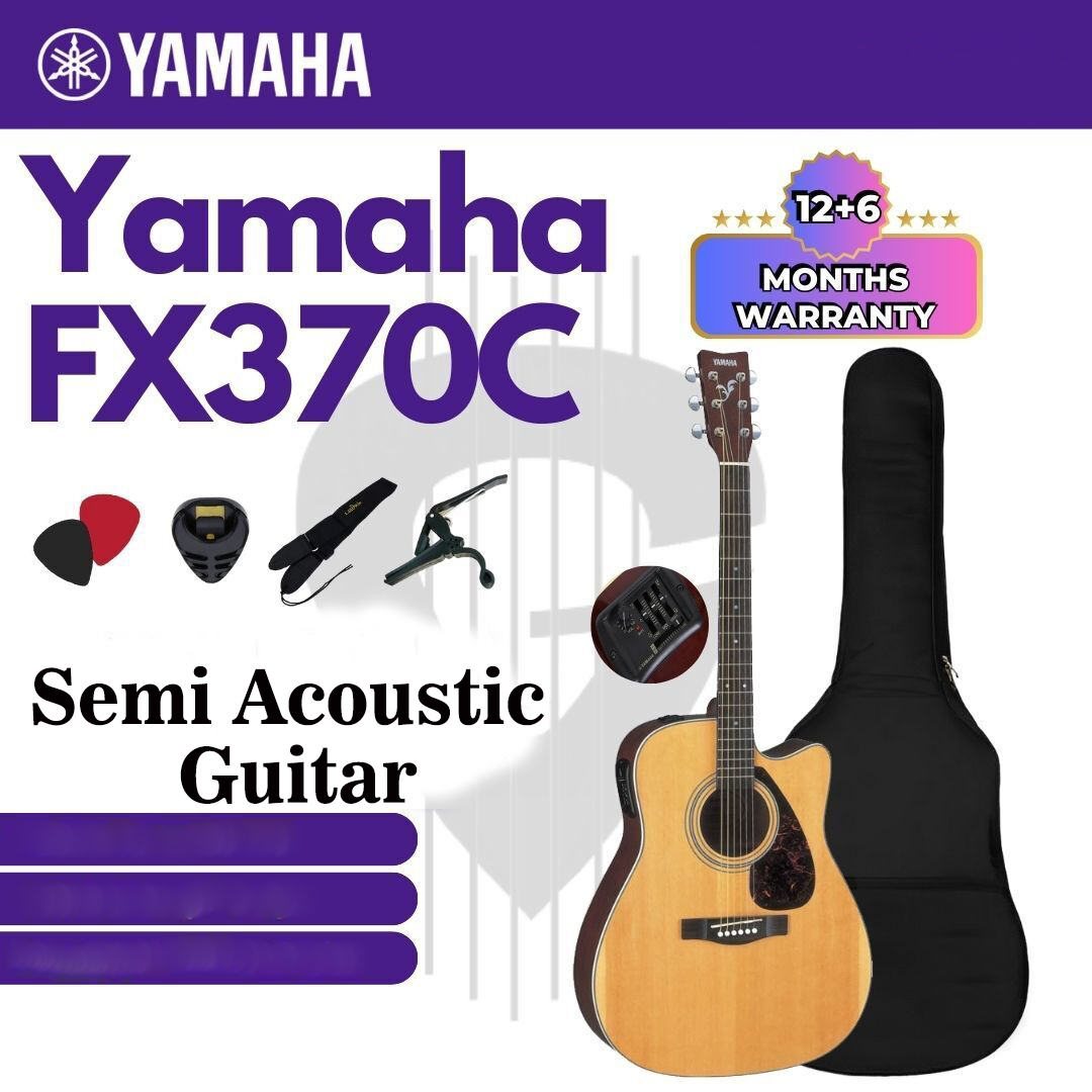 Yamaha FX370C Full Size Cutaway Semi Electro-Acoustic Guitar - Natural