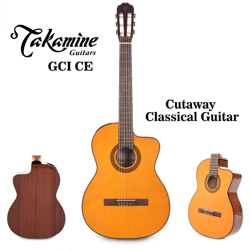 Takamine GC1 CE Classical Cutaway Acoustic Guitar | Natural