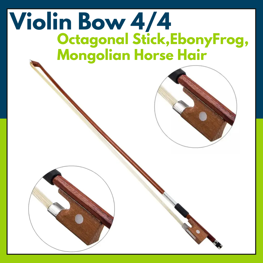 Violin Bow 4/4 Size Hard Wood Stick  Fiddle Bow Violin Musical Instruments Parts Accessories