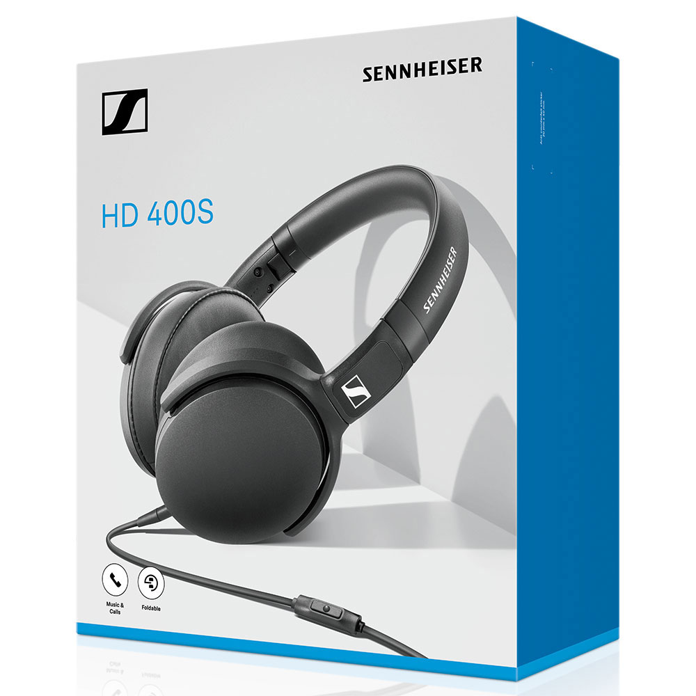 Sennheiser HD 400S - Over-Ear Headphone with Smart Remote, Black