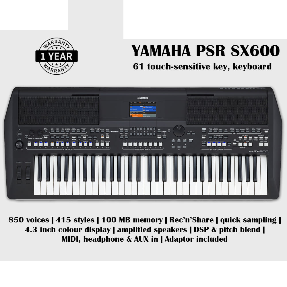 Yamaha PSR-SX600 Workstation Keyboard