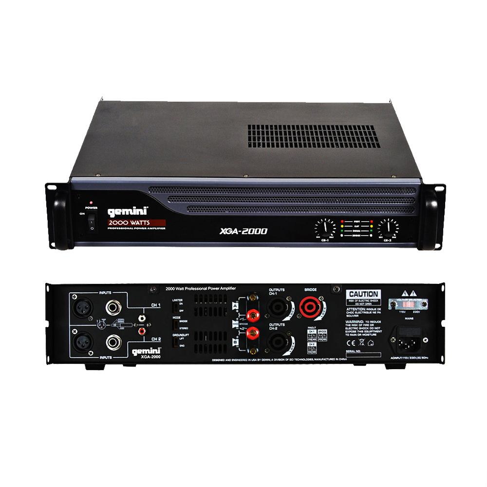 Gemini XGA Series XGA-2000 Professional Power Amplifier
