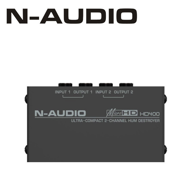 N Audio HD 400 Ultra-Compact 2 Channel Hum Destroyer