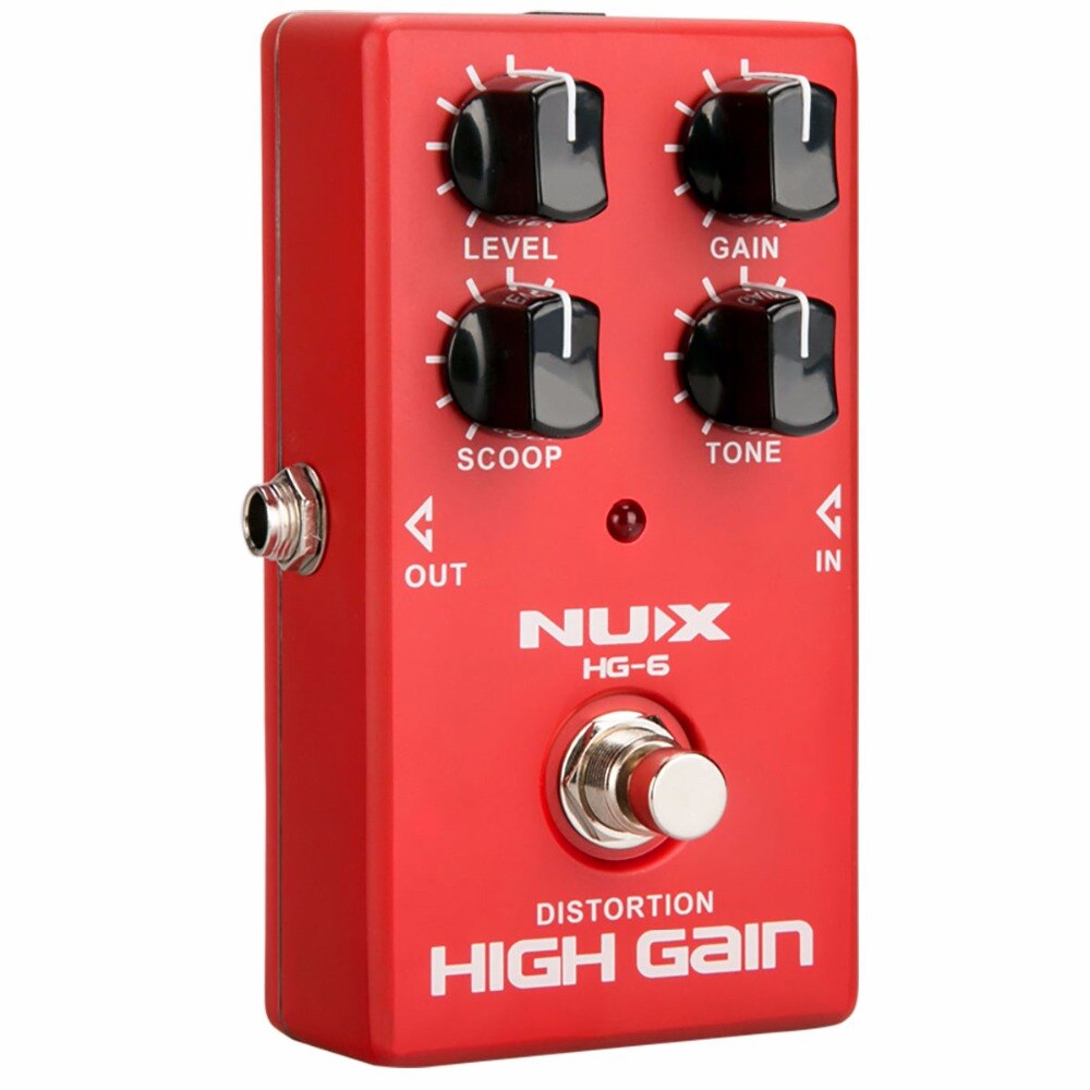 Nux HG-6 Distortion High Gain Guitar Effect Pedal
