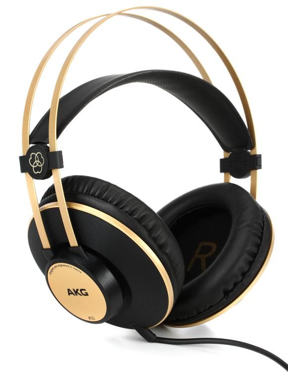 AKG Pro Audio K92 Over-Ear, Closed-Back, Studio Headphones, Matte Black and Gold