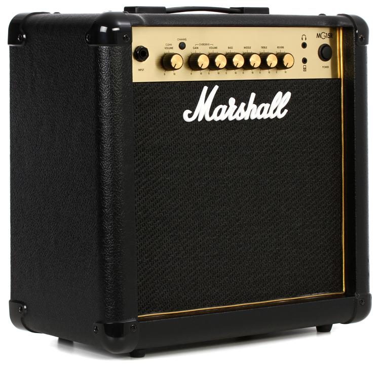 Marshall MG15GR 1x8 15-watt Combo guitar Amp with Reverb