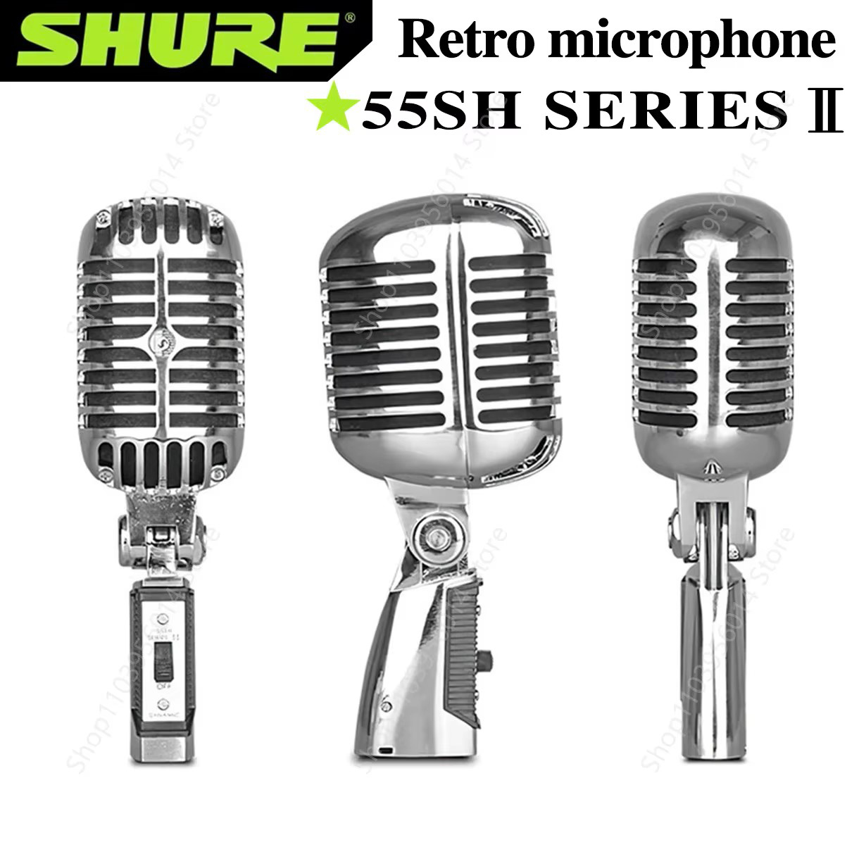 Shure 55SH SERIES II Dynamic Retro Microphone For Live Stage Performance