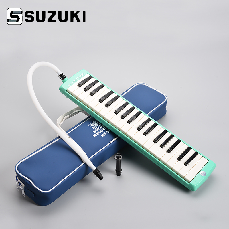 Suzuki MX-37D Alto 37 Key Professional Melodion Green Melodica/ pianica With Carry Bag