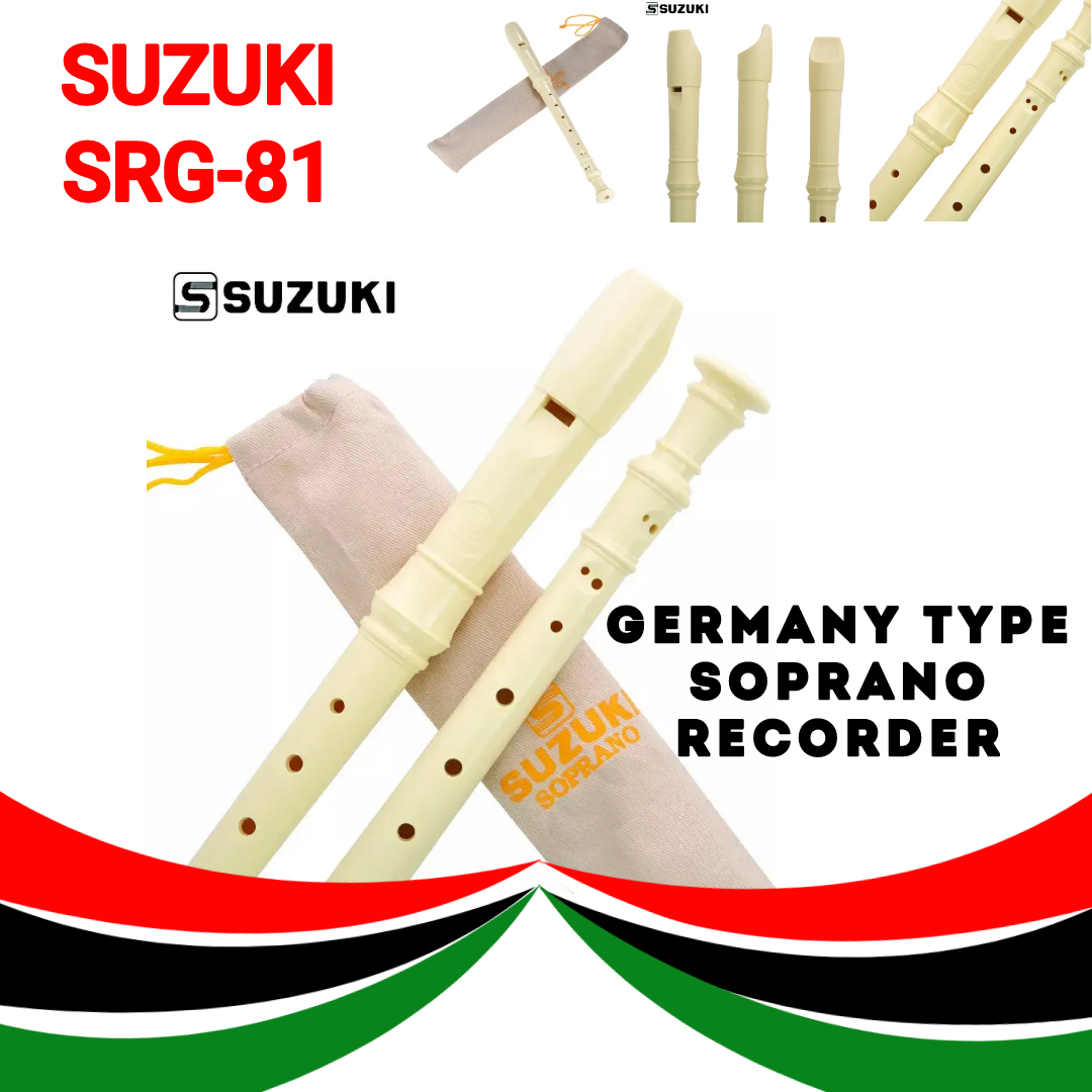 SUZUKI SRG-81 Germany Type 8-Holes Soprano Recorder(Same As YAMAHA YRS 23)
