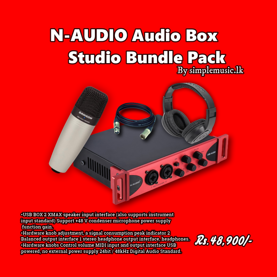 N Audio - Audio Box Studio Interface Bundle(Sound Card) For Windows 7 Users