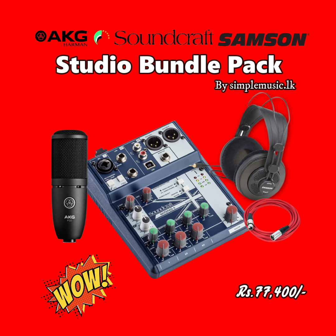 SoundCraft AKG Samson Recording Studio Interface Bundle