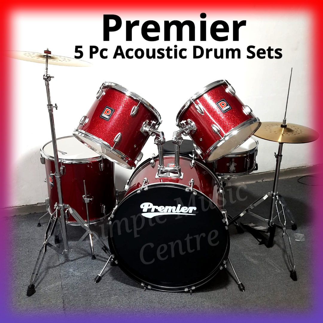 Premier 5Pc Acoustic Complete Drum set