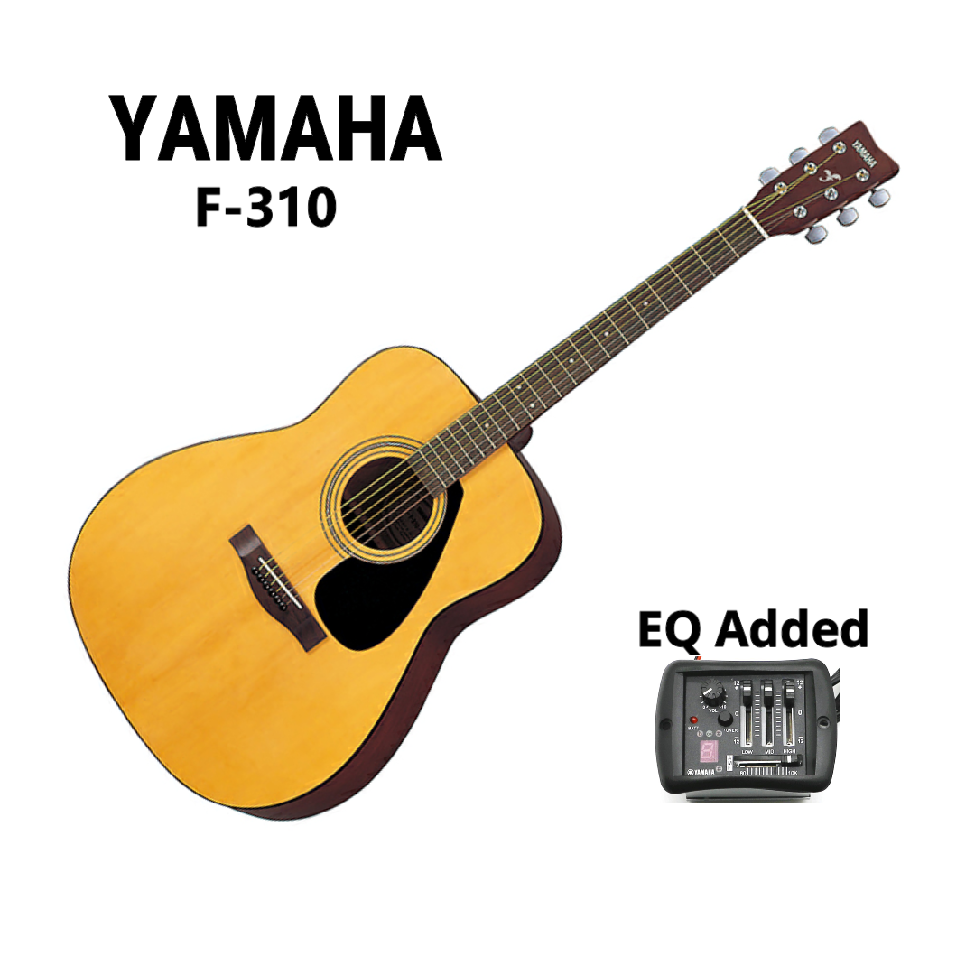 Yamaha F310 Steel Strings Acoustic Guitar, Natural (YAMAHA EQ ADDED)
