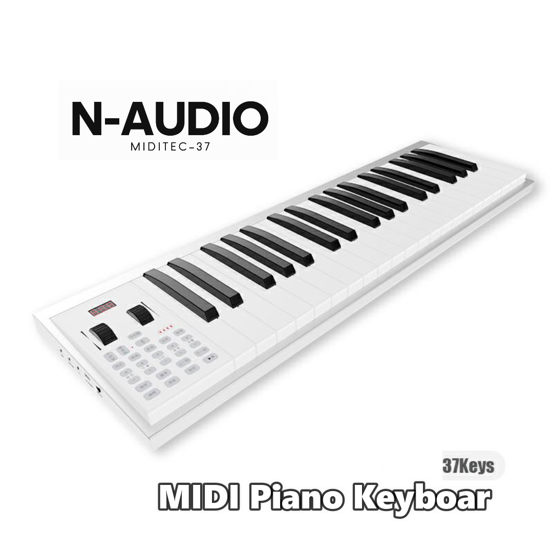 N AUDIO MIDITEC 37 Key Upgraded Portable Electric Piano & Midi Keyboard Controller for Musicologist