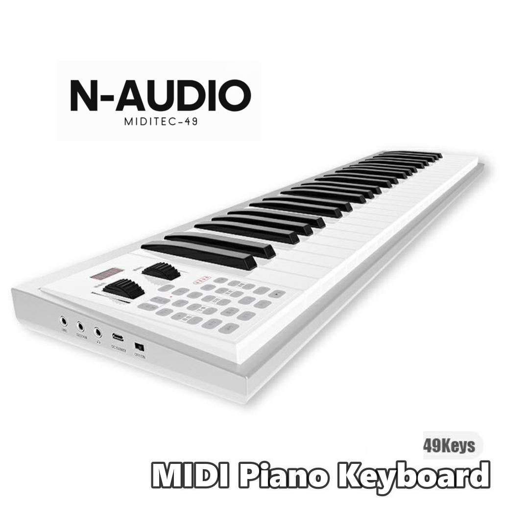 N AUDIO MIDITEC 49 Key Upgraded Portable Electric Piano & Midi Keyboard Controller for Musicologist