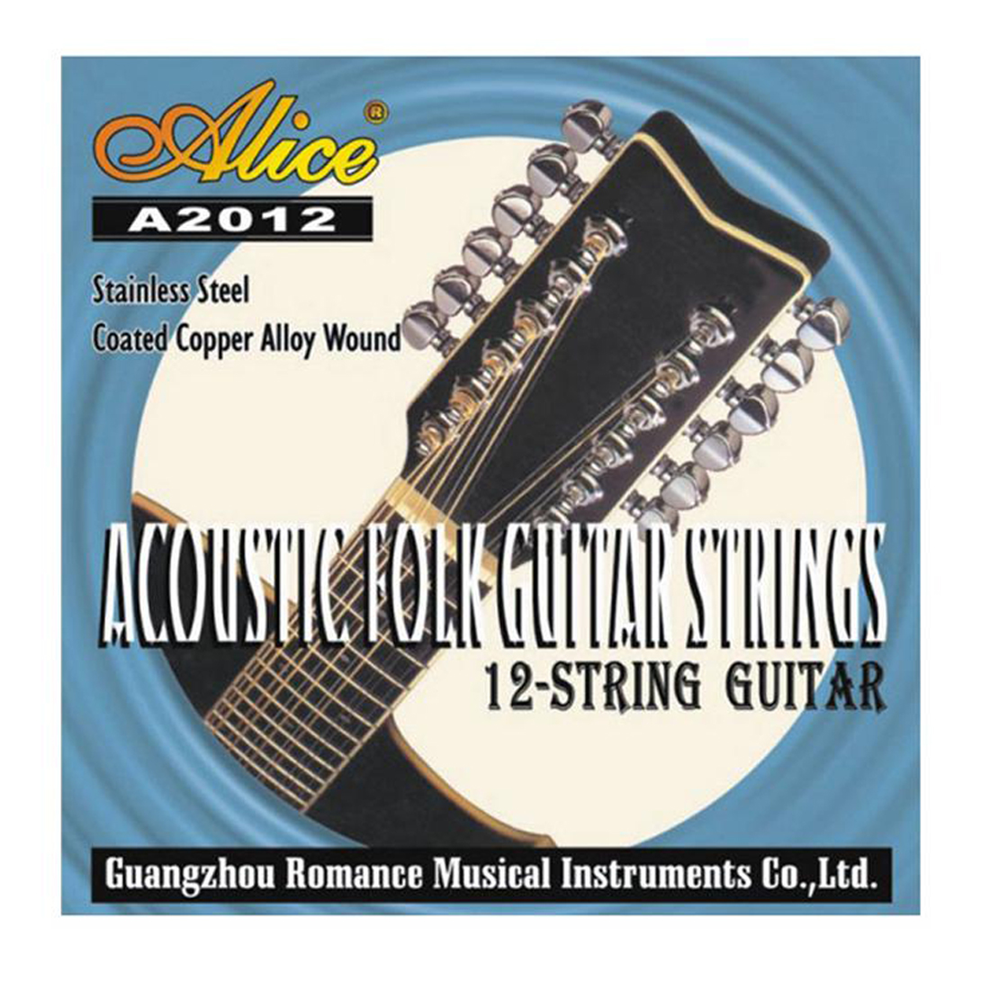 Alice A2012 Stainless Steel Coated Copper Alloy 12-String Acoustic Guitar Strings