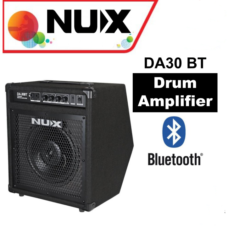 NUX DA-30BT Bluetooth Personal Drum Monitor Amplifier, 30W