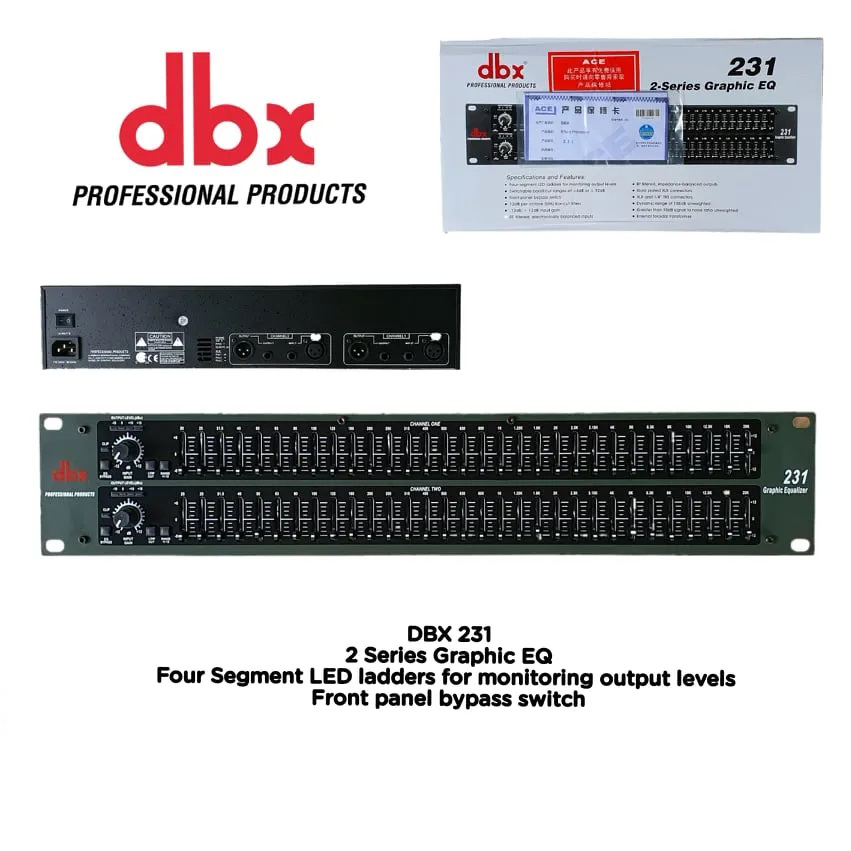 DBX 231S Dual Chanel 31-Band Graphic Equalizer