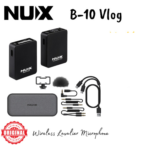 NUX B-10 Vlog Camera Wireless Microphone System for Vlog Shooting, Live broadcasts