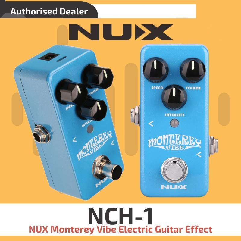 NUX NCH-1 Monterey Vibe Guitar Effects Pedal with an optional Tremolo Effect