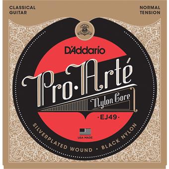 D'Addario EJ49 Pro-Arte Classical Normal Tension Black Nylon String Set