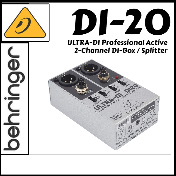 Behringer Ultra-DI DI20 multi-purpose direct injection box - DI BOX