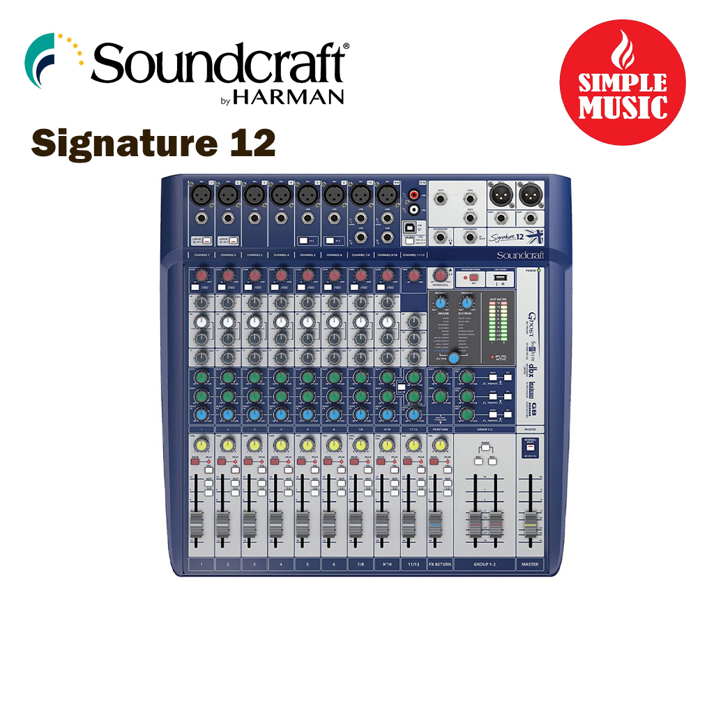 Soundcraft Signature 12 Analog 12-Channel Mixer with Onboard Lexicon Effects