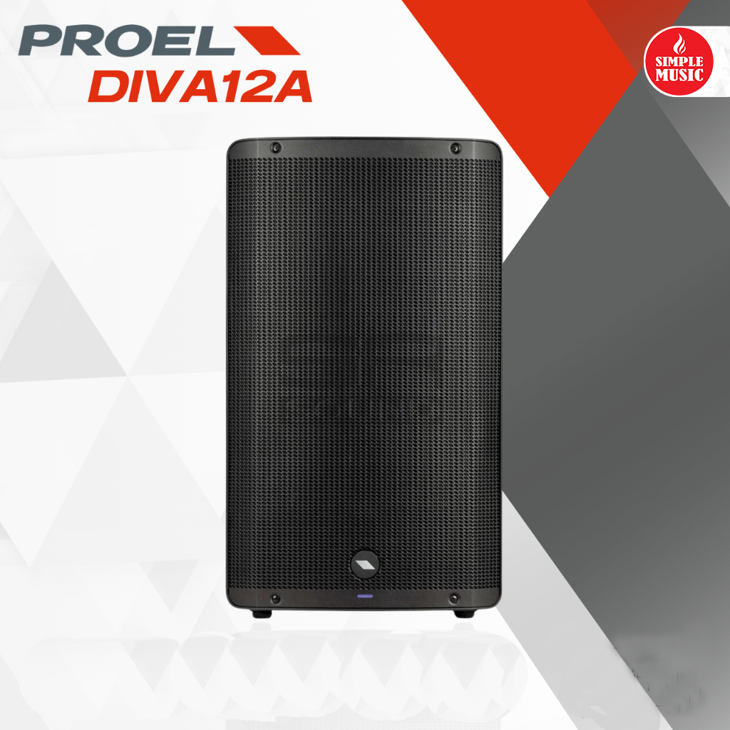 Proel DIVA12A 12″ Active 2-Way Powered Loudspeaker with DSP – 1000W