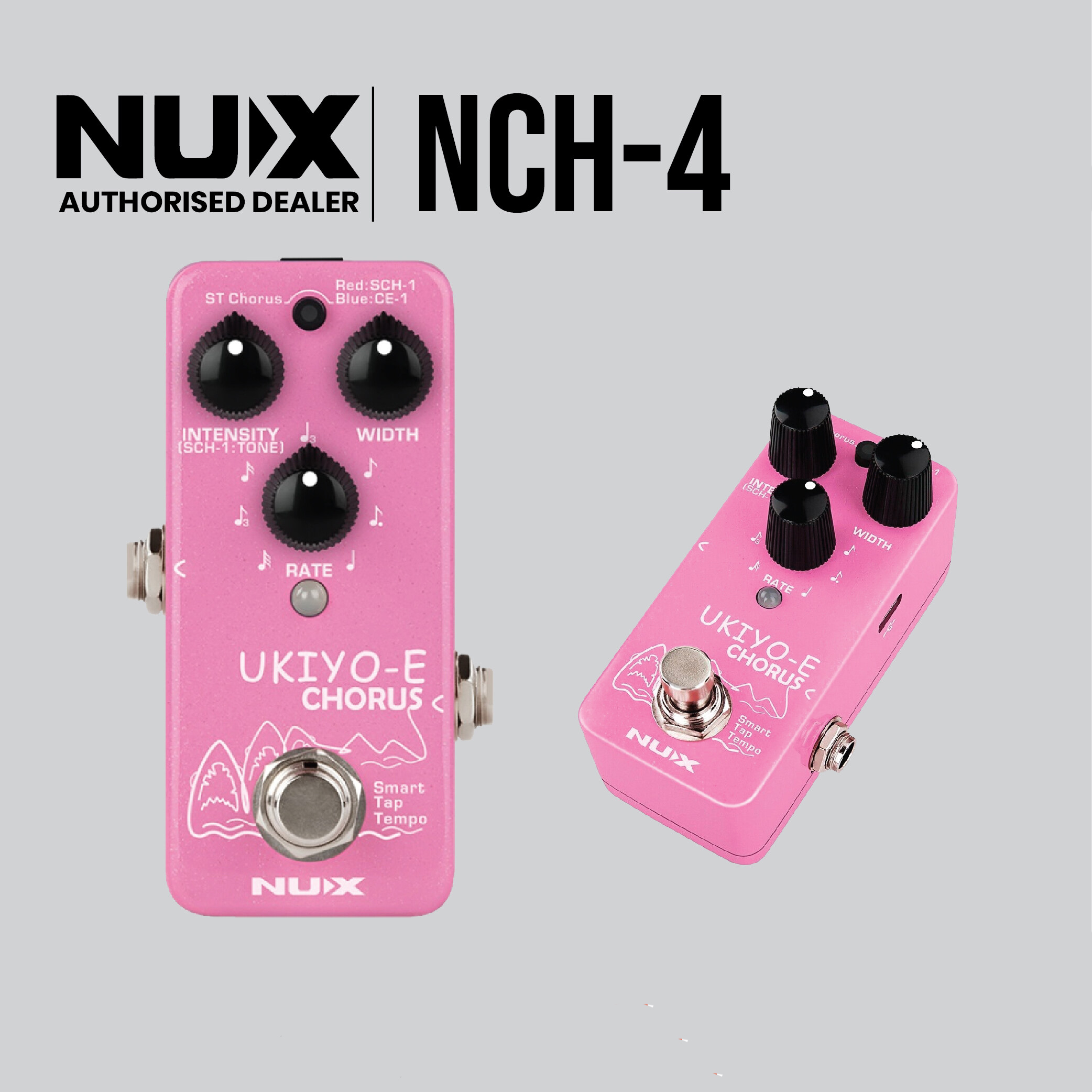 NUX NCH-4 UKIYO-E Mini Chorus Guitar Effects Pedal