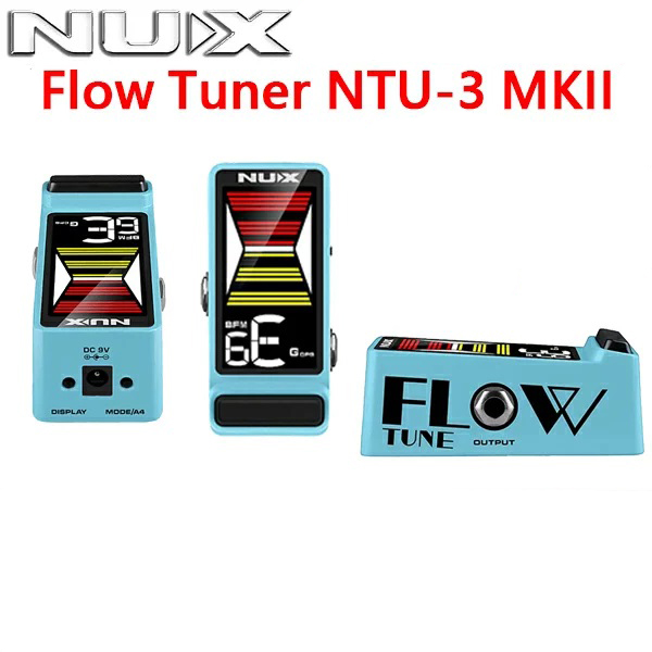 NUX NTU-3 MKII Flow Tune Compact Large Screen Guitar Pedal Tuner